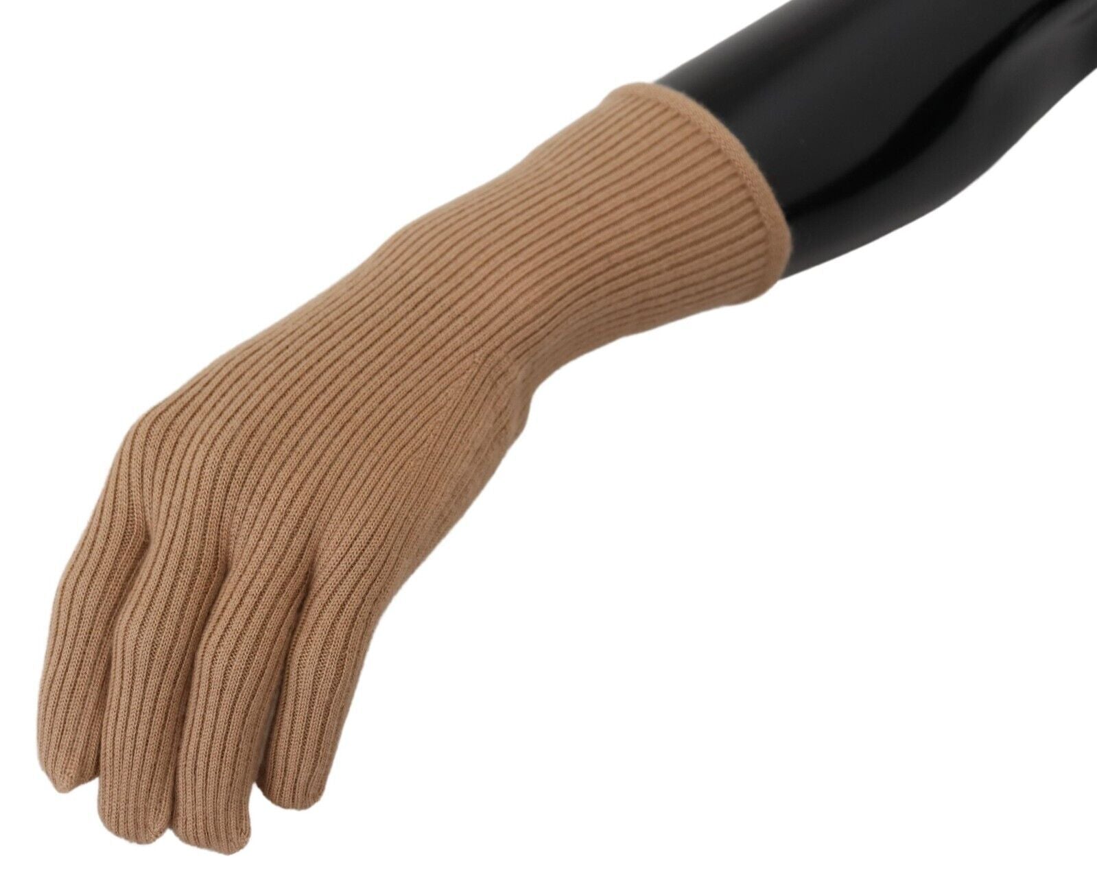 Guantes de invierno elegantes de cachemira beige