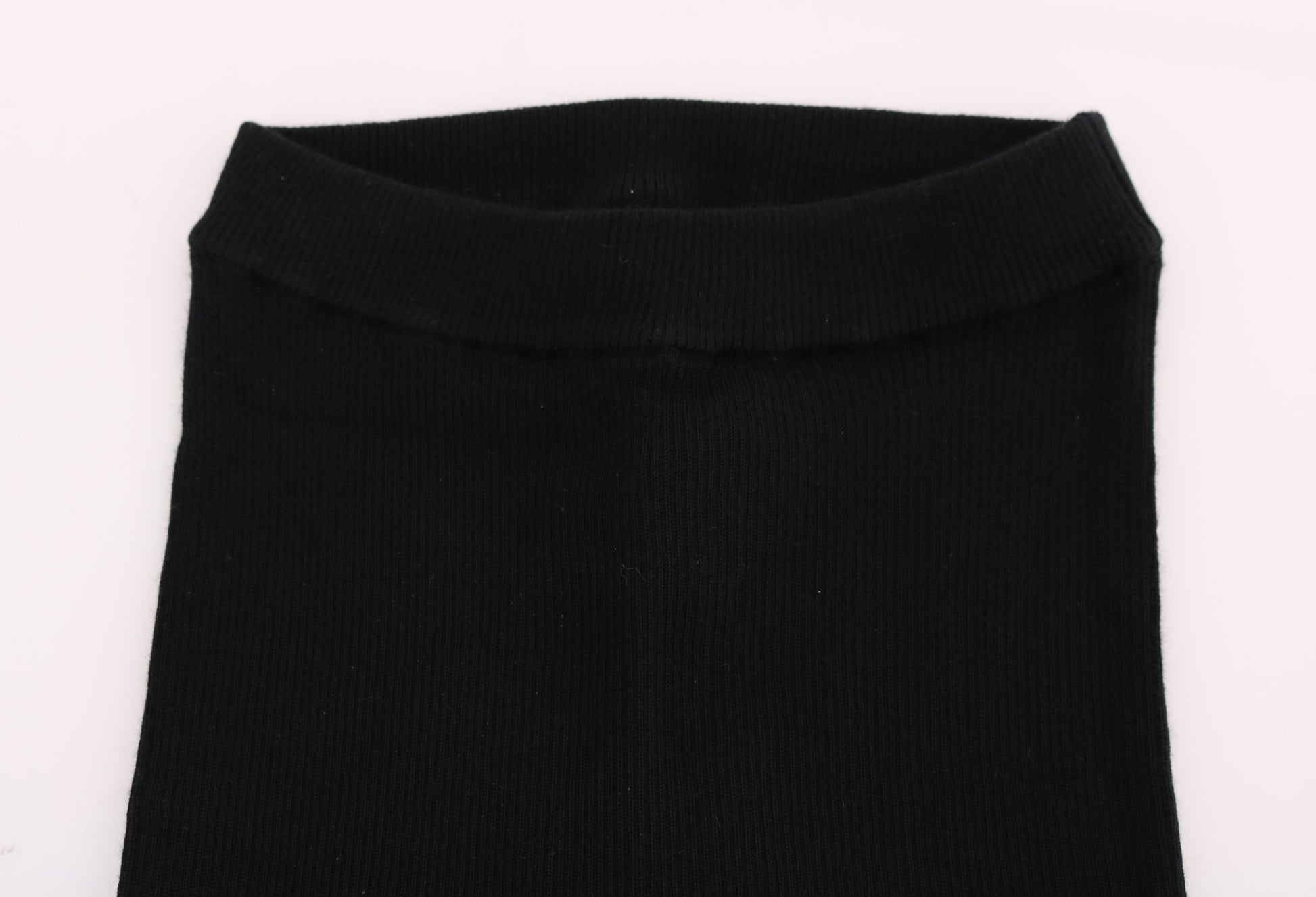Black Slim Fit Women Cashmere Pants