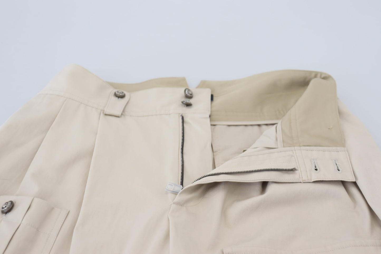 Elegante beige Baumwollhose