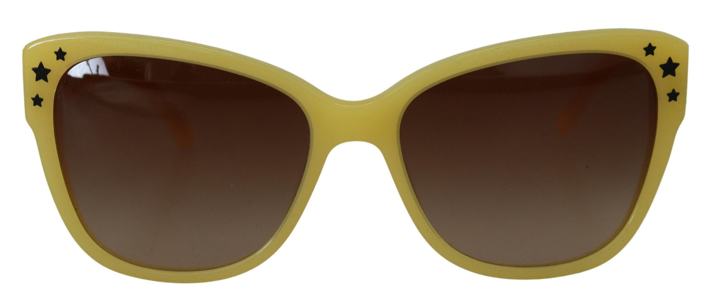 Gafas de sol elegantes de acetato amarillo degradado