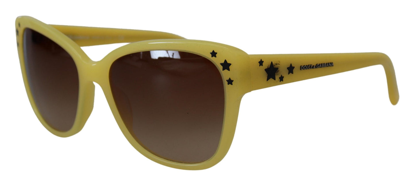 Gafas de sol elegantes de acetato amarillo degradado