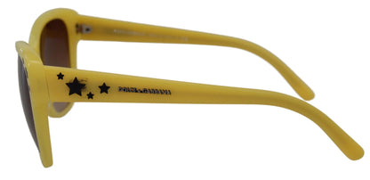 Gafas de sol elegantes de acetato amarillo degradado