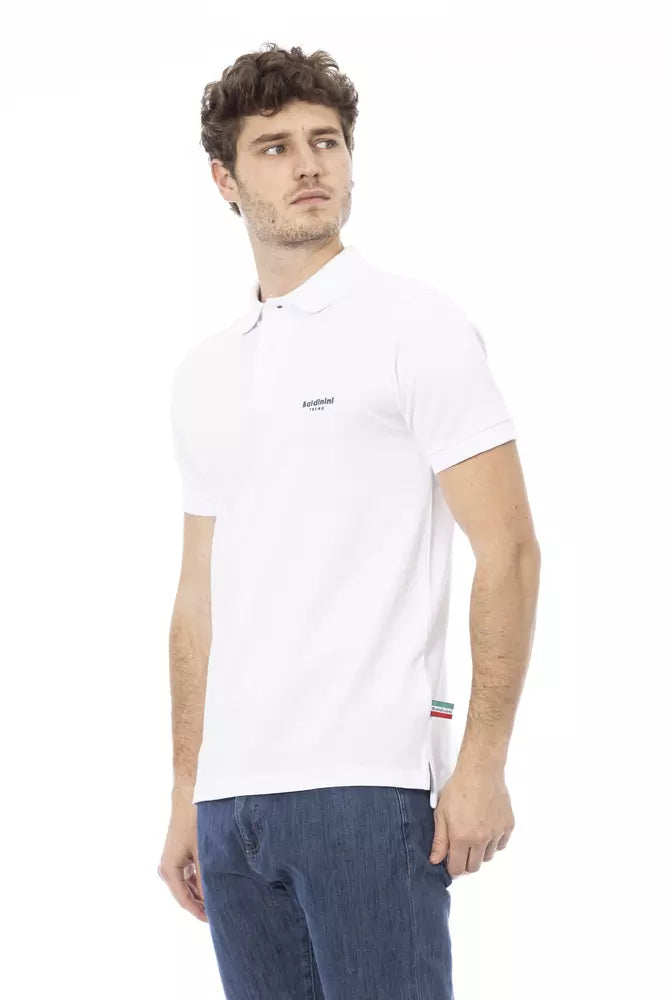 Weißes Poloshirt aus Baumwolle für Herren