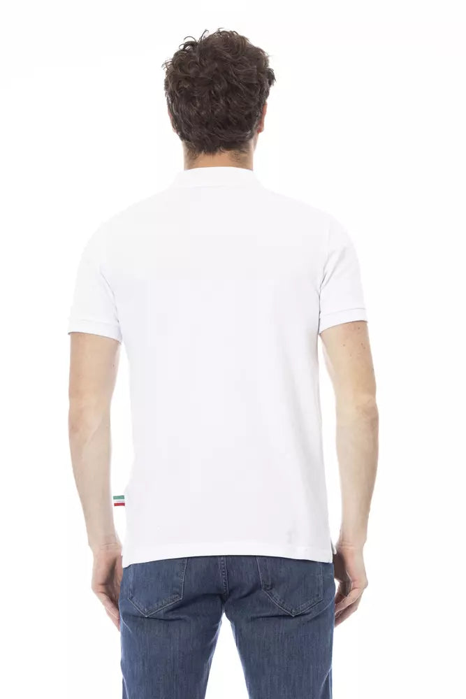 Weißes Poloshirt aus Baumwolle für Herren