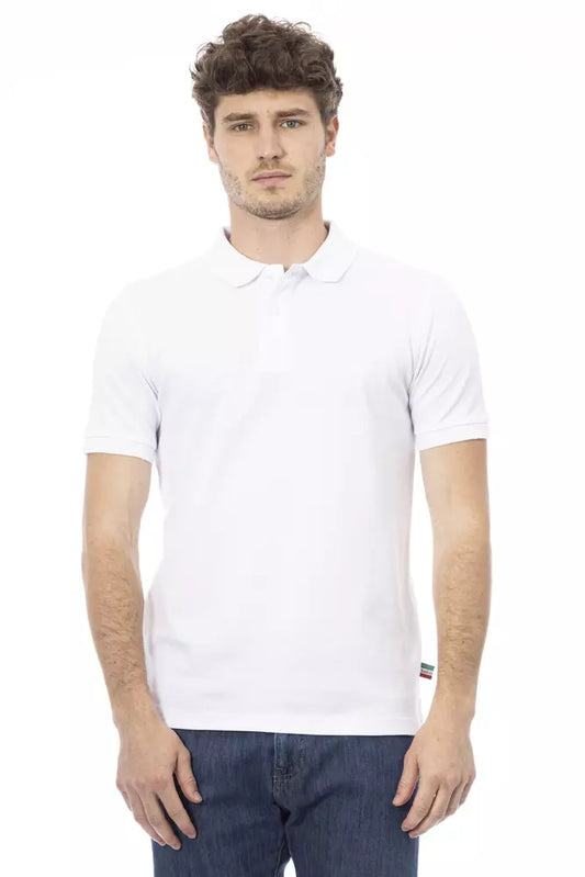 Weißes Poloshirt aus Baumwolle für Herren