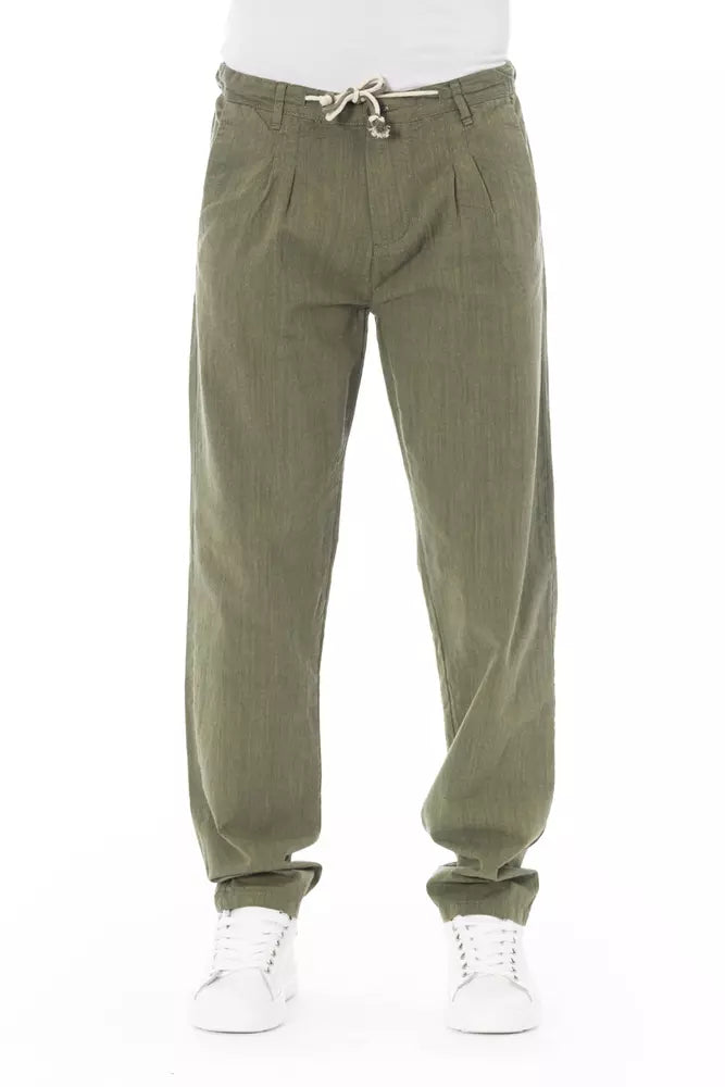 Pantalones chinos de algodón estilo militar para hombre