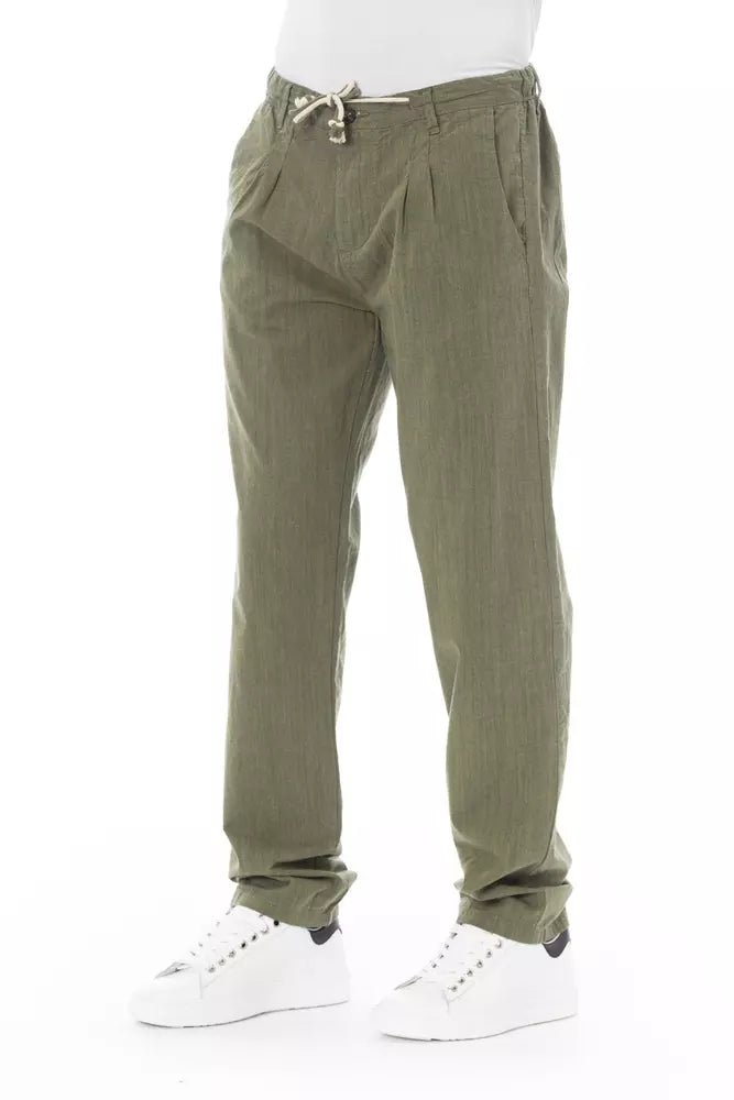 Pantalones chinos de algodón estilo militar para hombre