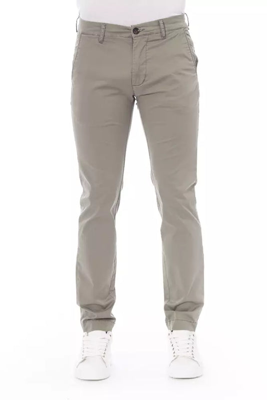 Beige Chinohose aus Baumwolle für Herren