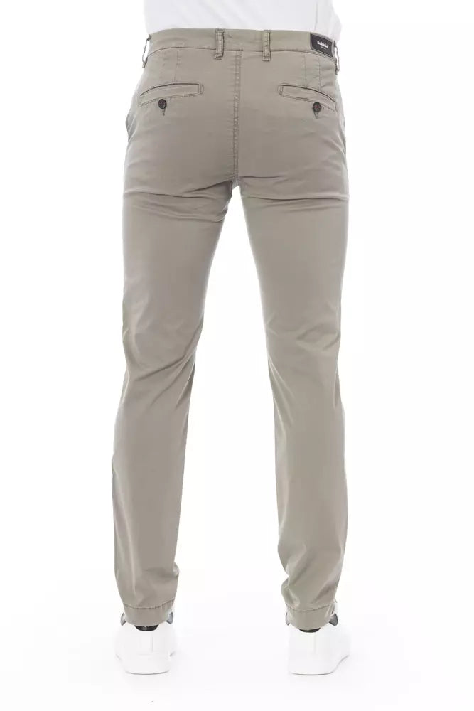 Beige Chinohose aus Baumwolle für Herren