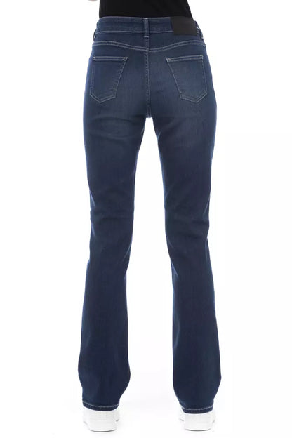 Blaue Jeans aus Baumwolle für Damen