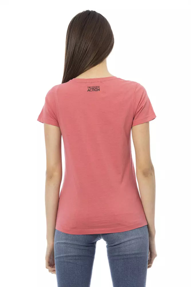 Pink Cotton Women Top