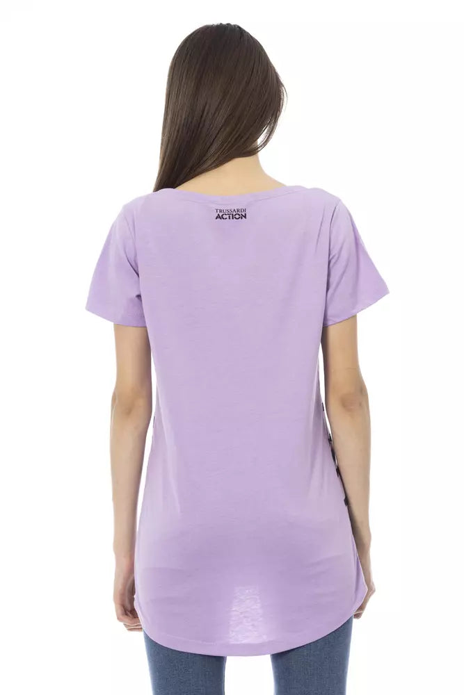 Purple Cotton Women Top