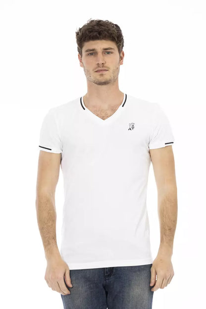 Camiseta de algodón blanca para hombre