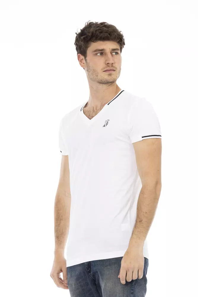 Camiseta de algodón blanca para hombre