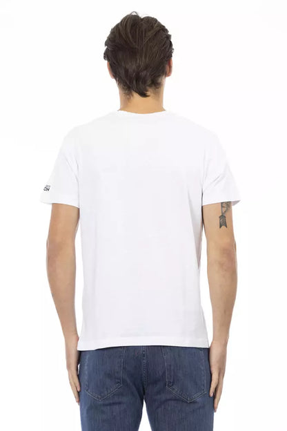 Weißes Baumwoll-T-Shirt für Herren