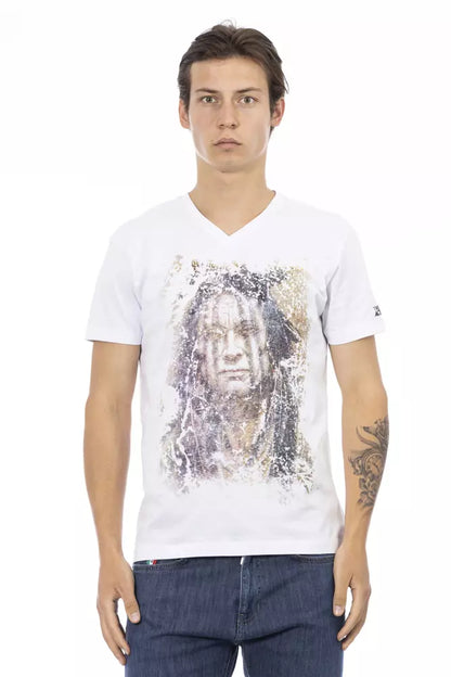 Weißes Baumwoll-T-Shirt für Herren