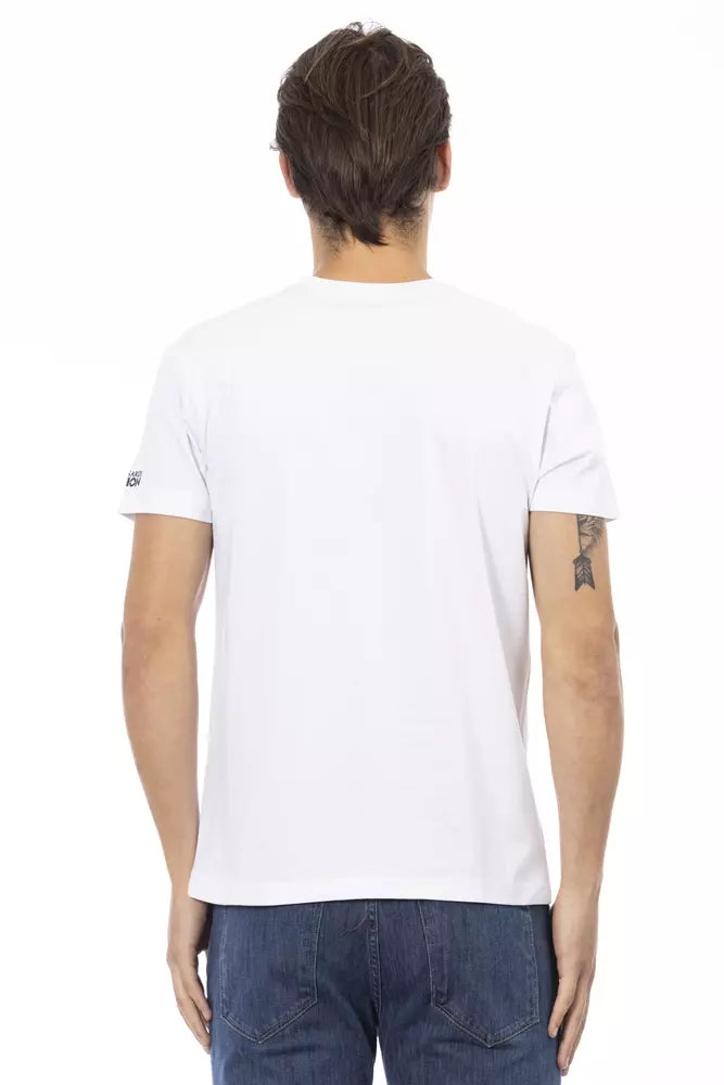 Weißes Baumwoll-T-Shirt für Herren