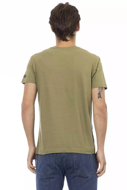 Green Cotton Men's T-Shirt