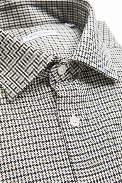 Camisa de algodón beige para hombre