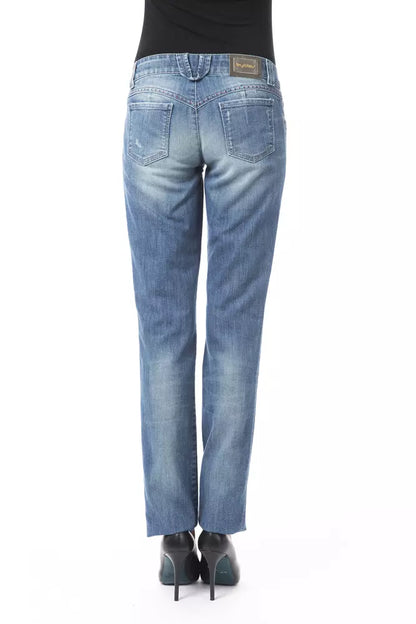 Blaue Jeans aus Baumwolle für Damen