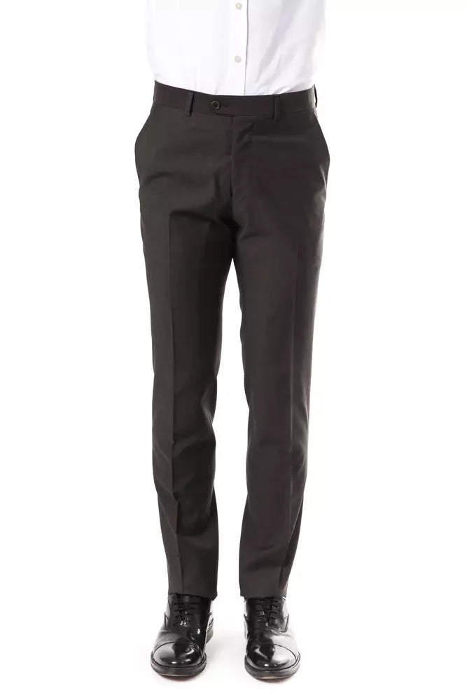 Pantalones de hombre de lana gris