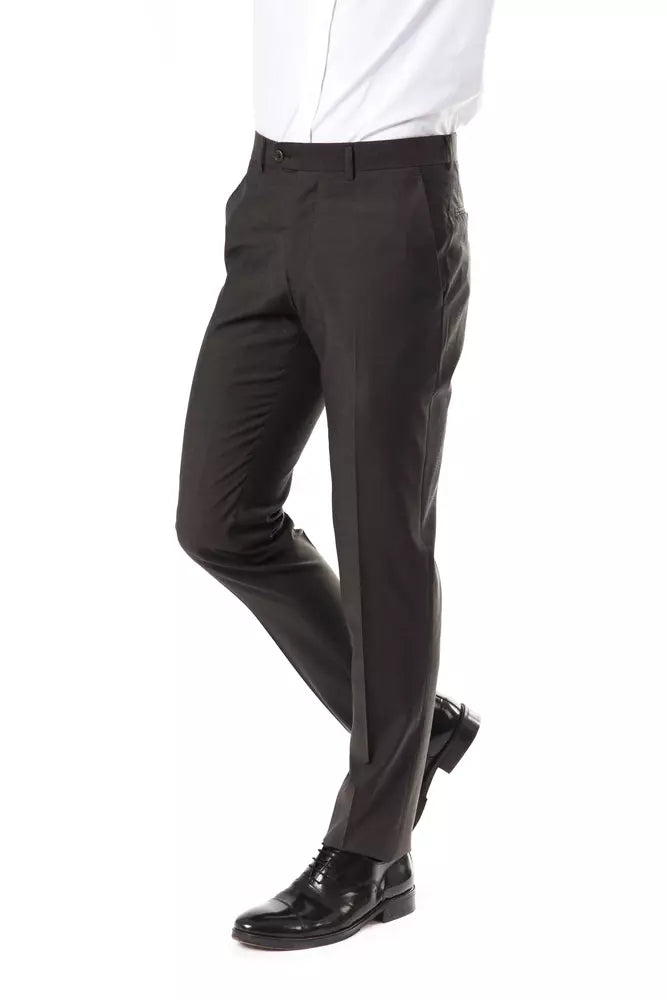 Pantalones de hombre de lana gris