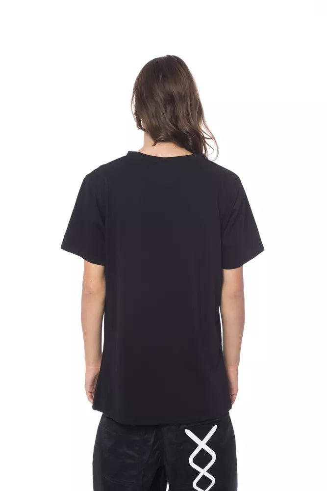 Camiseta de algodón negra para hombre