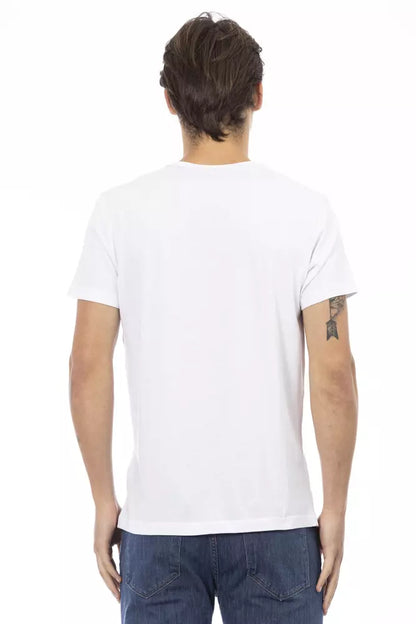 Camiseta de algodón blanca para hombre