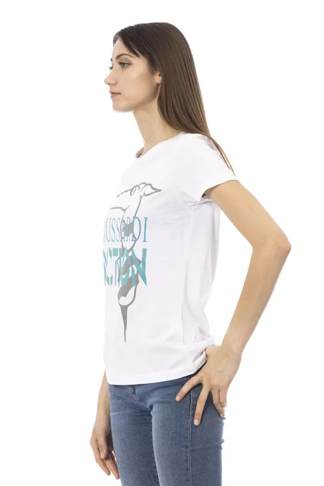 White Cotton Women Top