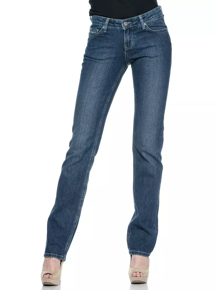 Blaue Jeans aus Baumwolle für Damen