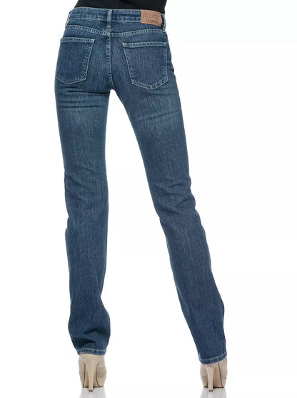 Blaue Jeans aus Baumwolle für Damen