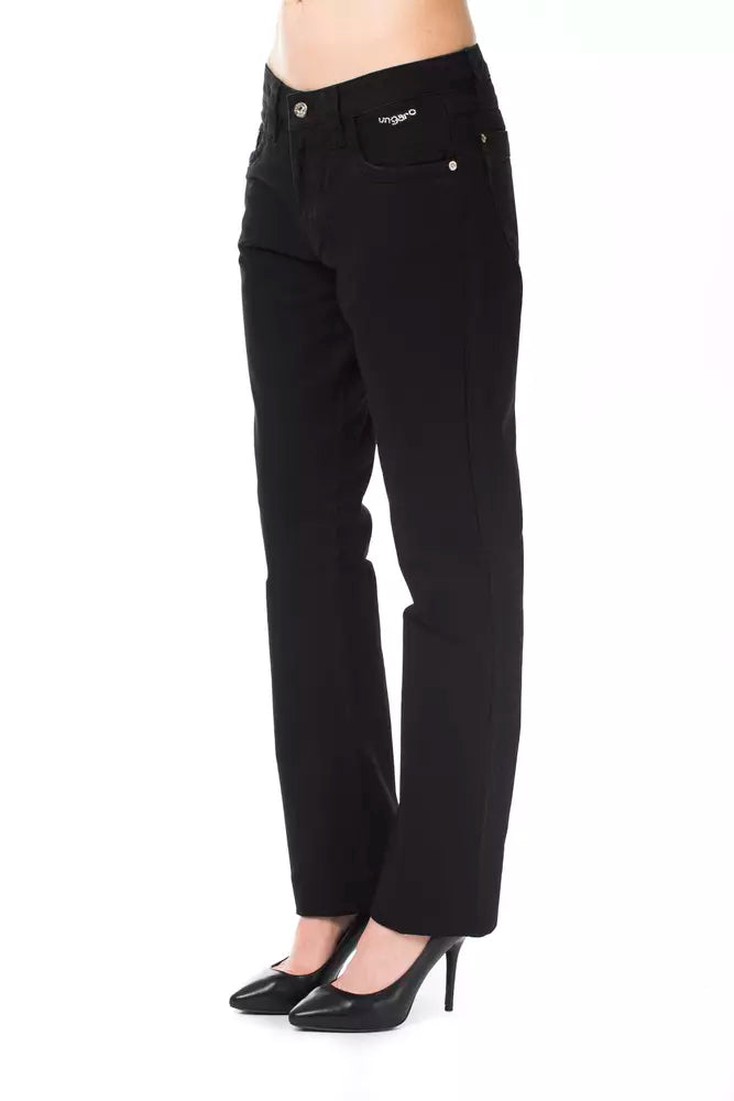 Black Cotton Women Jeans