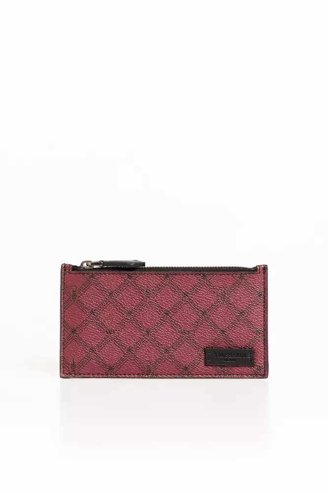 Cartera de hombre de piel Crespo roja