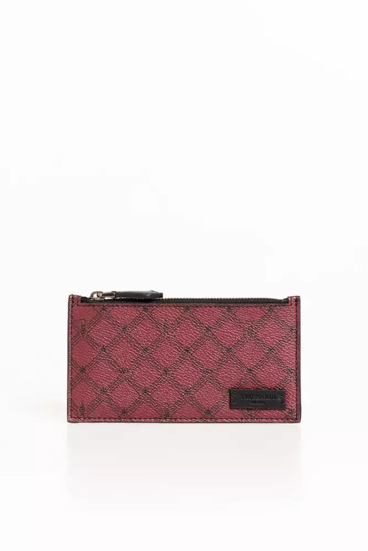 Cartera de hombre de piel Crespo roja