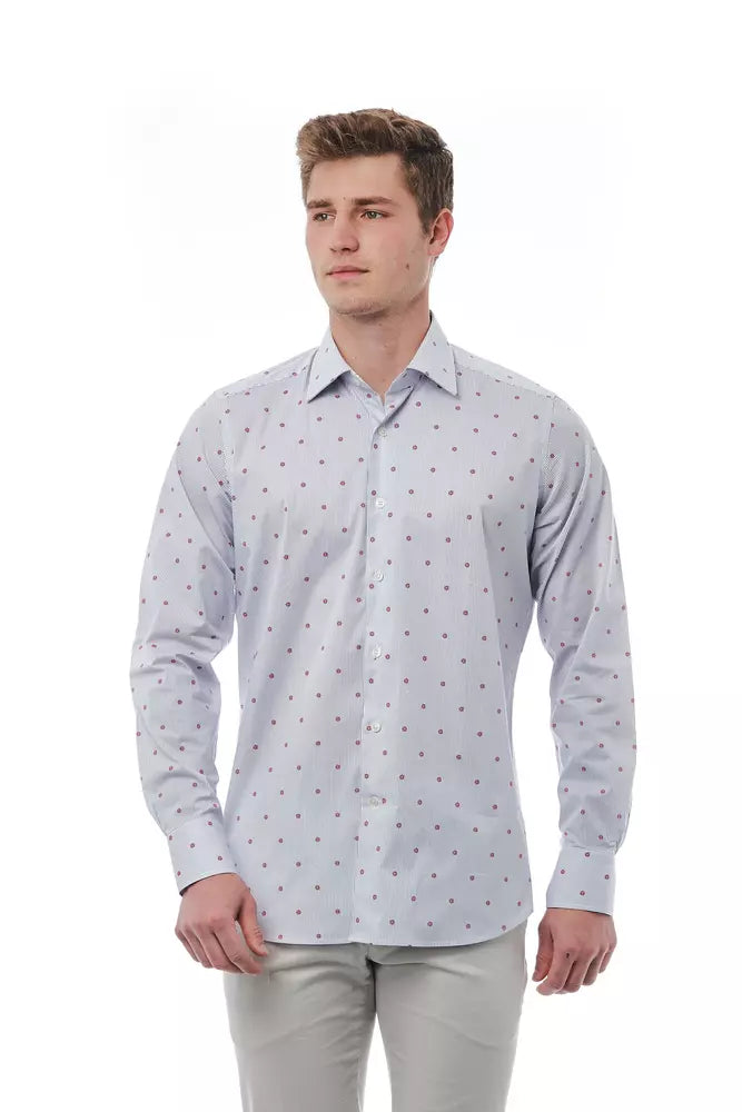 Camisa de algodón multicolor para hombre