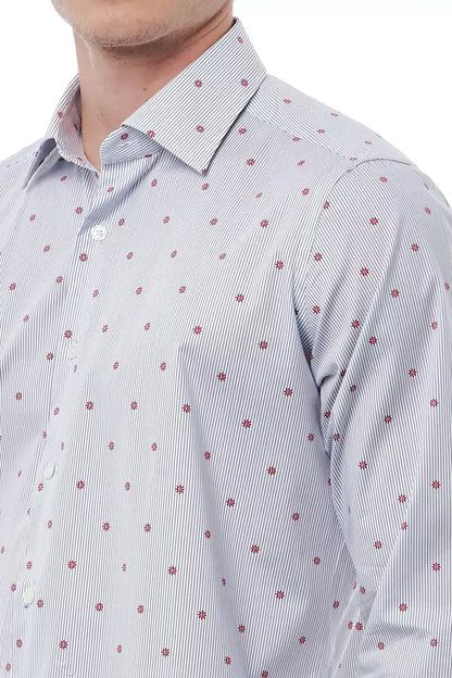 Camisa de algodón multicolor para hombre