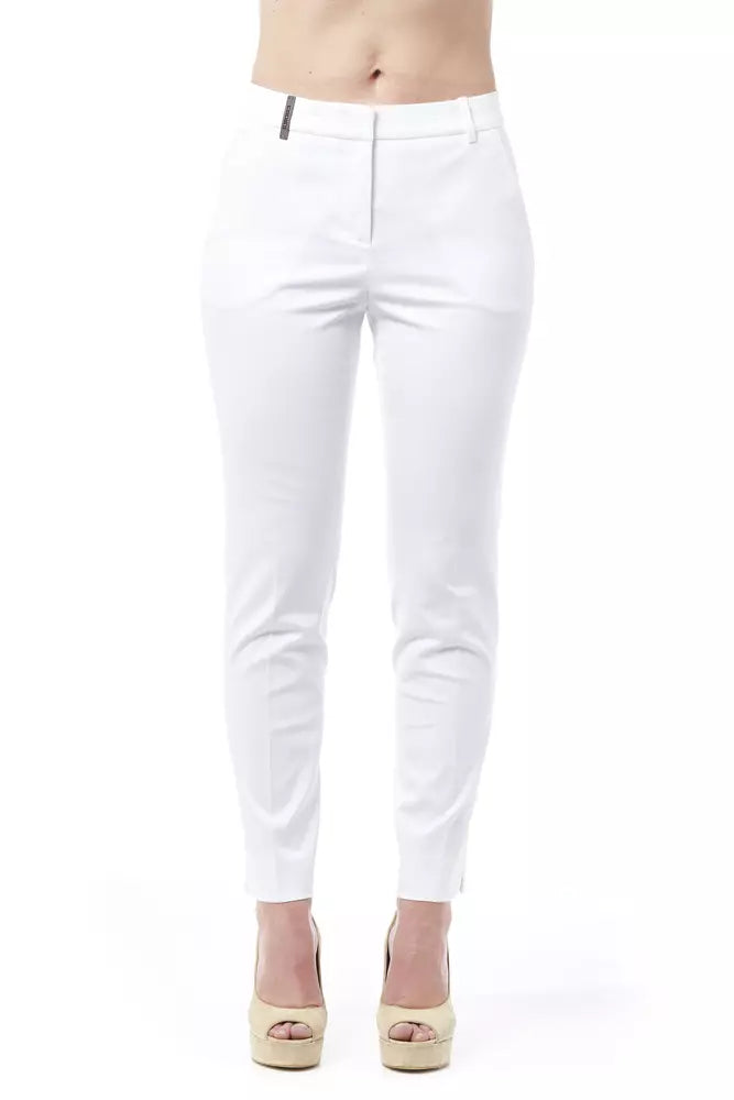 Chic High Waist Cigarette Leg Trousers