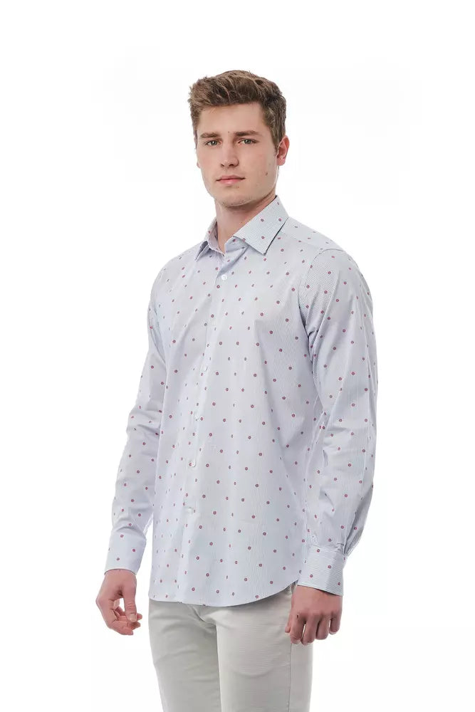 Camisa de algodón multicolor para hombre