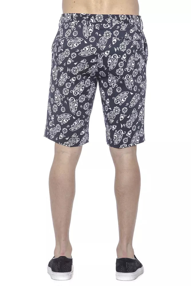 Blaue Bermudashorts aus Baumwolle für Herren