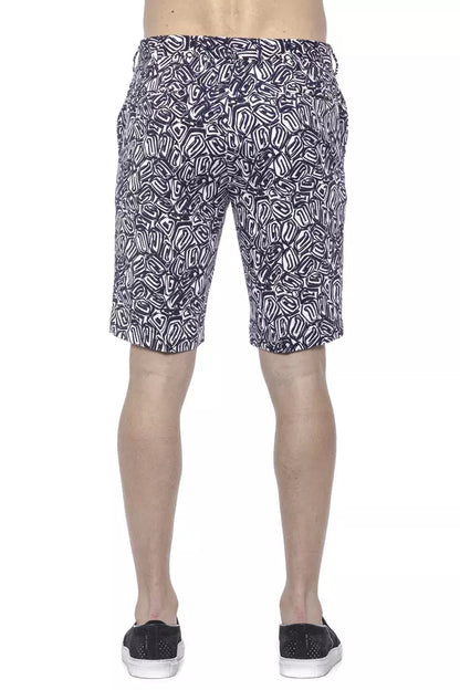 Blaue Bermudashorts aus Baumwolle für Herren