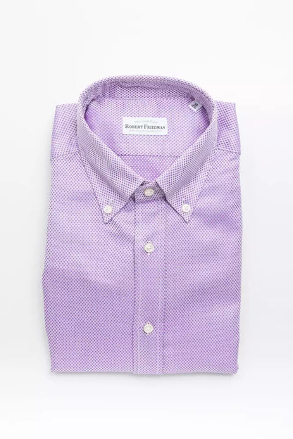 Camisa de algodón rosa para hombre