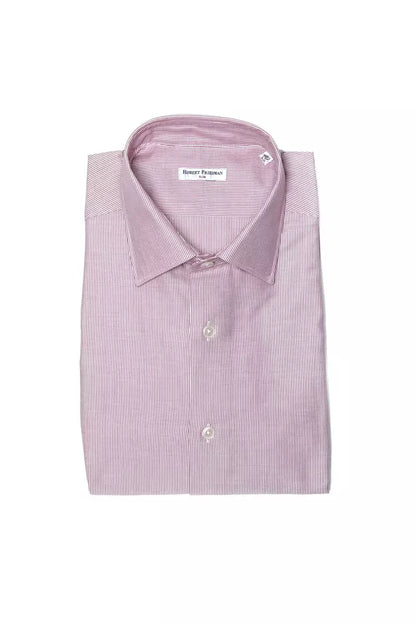 Camisa de algodón rosa para hombre