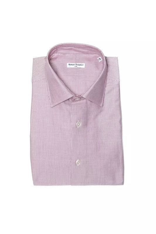 Camisa de algodón rosa para hombre