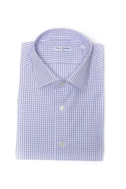 Camisa de algodón color burdeos para hombre