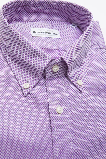 Camisa de algodón rosa para hombre