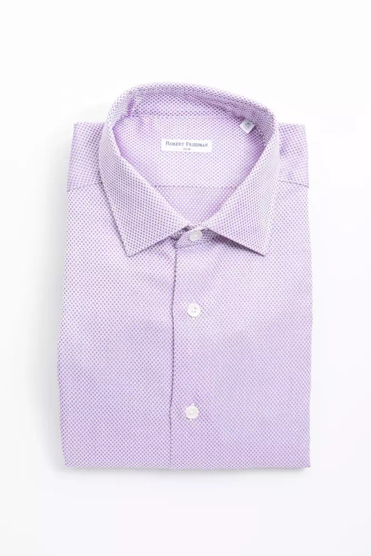 Camisa de algodón rosa para hombre