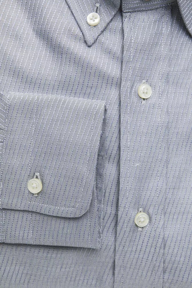 Camisa de algodón beige para hombre