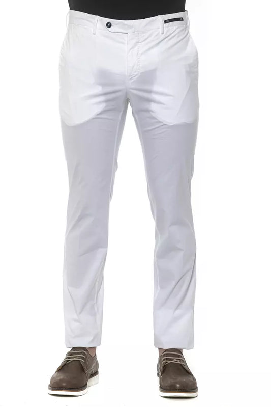 Pantalón de algodón blanco para hombre