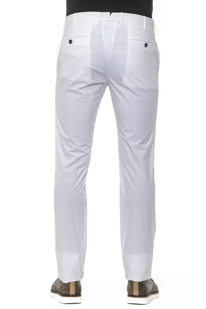 Pantalón de algodón blanco para hombre