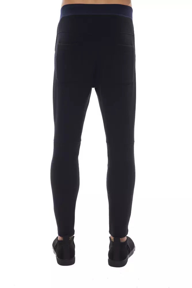 Black Polyamide Men Pants